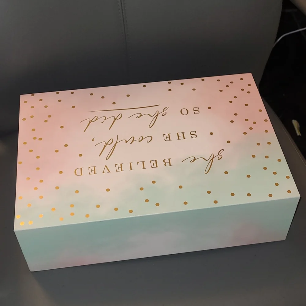 💕NEW Storage Box💕SHE BELIEVED SHE COULD, SO SHE DID💕